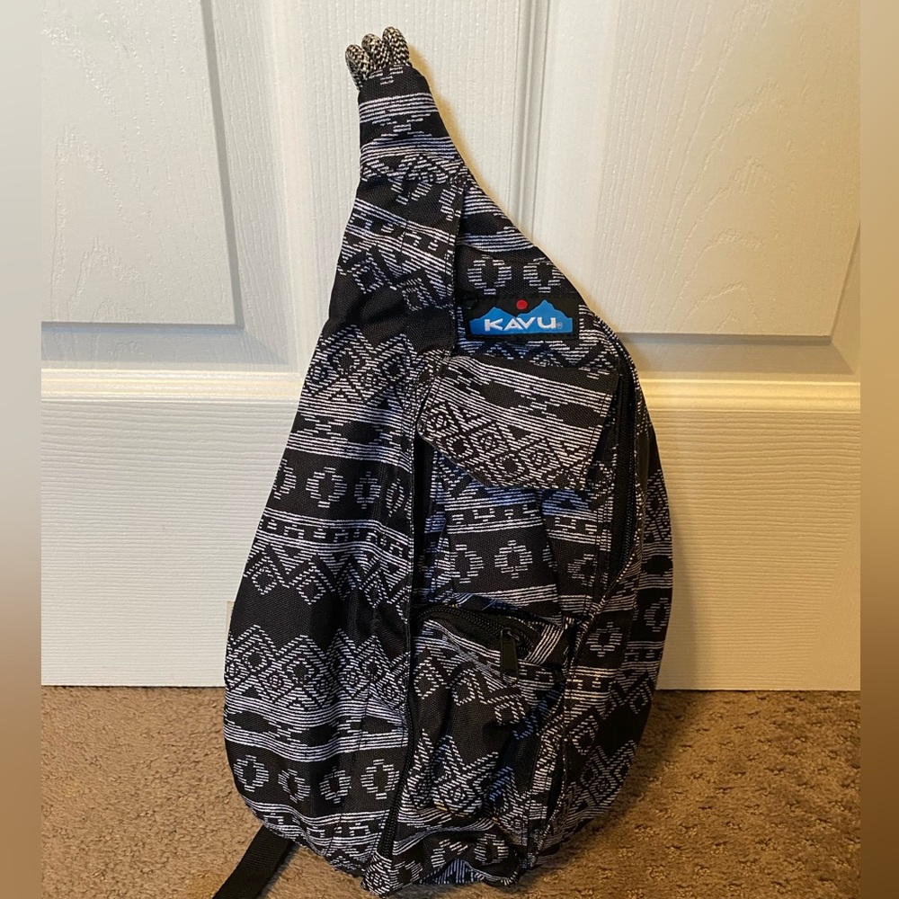 KAVU Mini Rope Sling Bag Crossbody Shoulder Polyester Backpack, Night